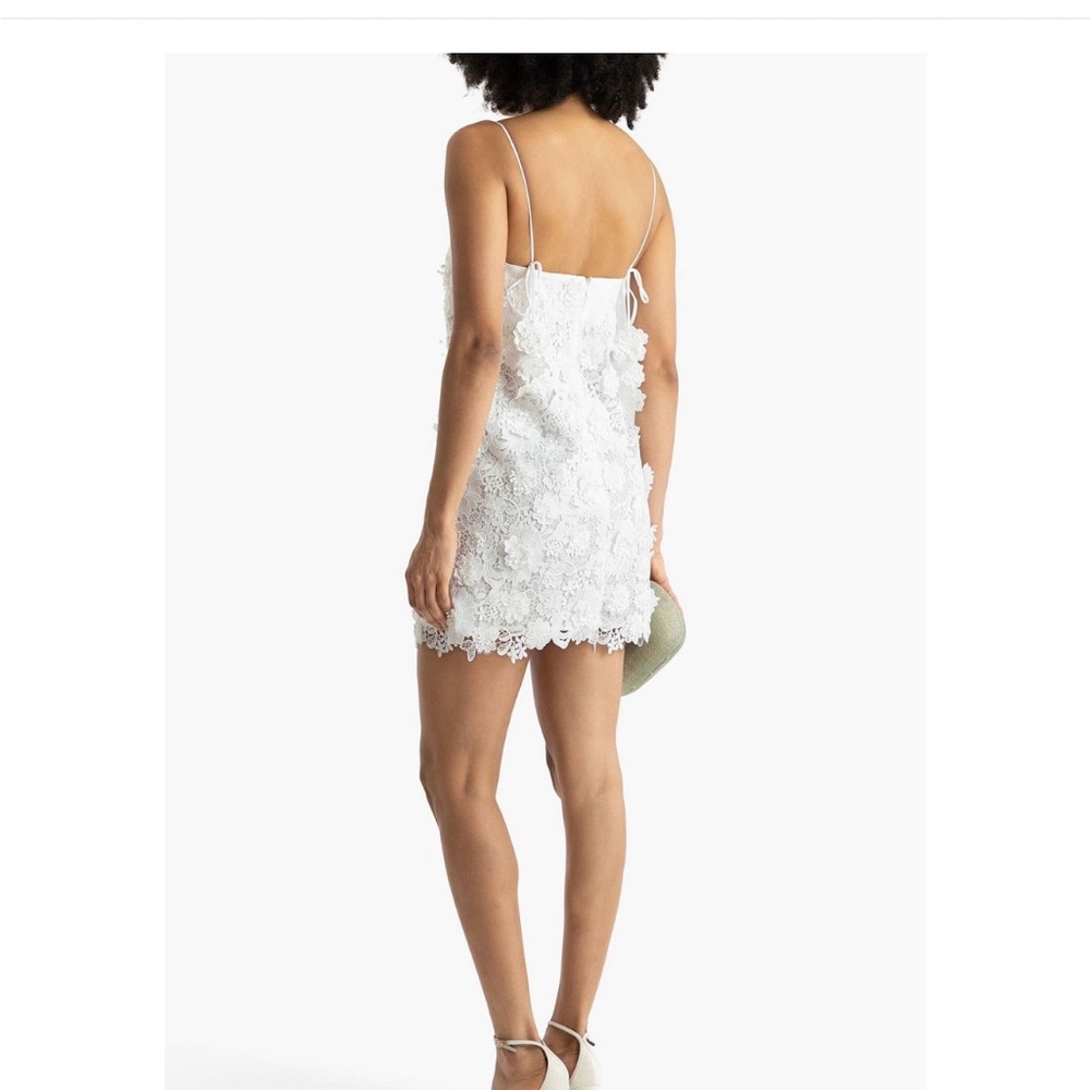 Zimmermann White Floral Lace Mini Dress Size 0